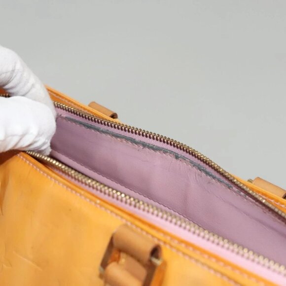 LOUIS VUITTON Monogram Vernis Columbus Bag Marshmallow Pink M91032 Auth BD1877 - Picture 14 of 16